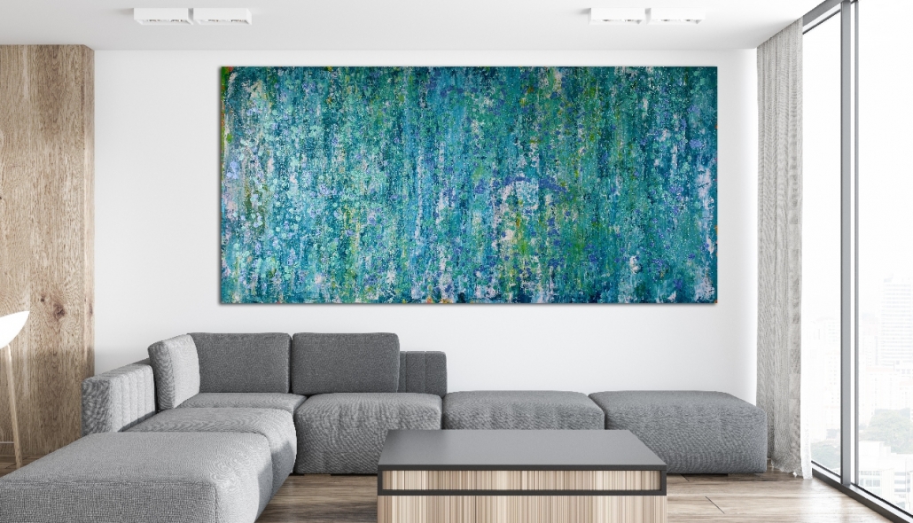 Sold Abstract painting / Thousand Points of Light by Nestor Toro - Extra Large Statement work