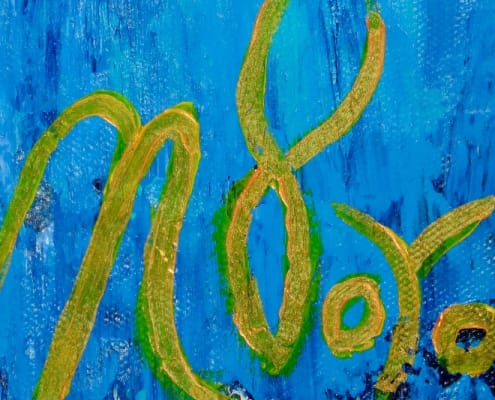 SOLD - Alma Azul (2018) Abstract Acrylic painting by Nestor Toro SOLD - Alma Azul (2018) Abstract Acrylic painting by Nestor Toro