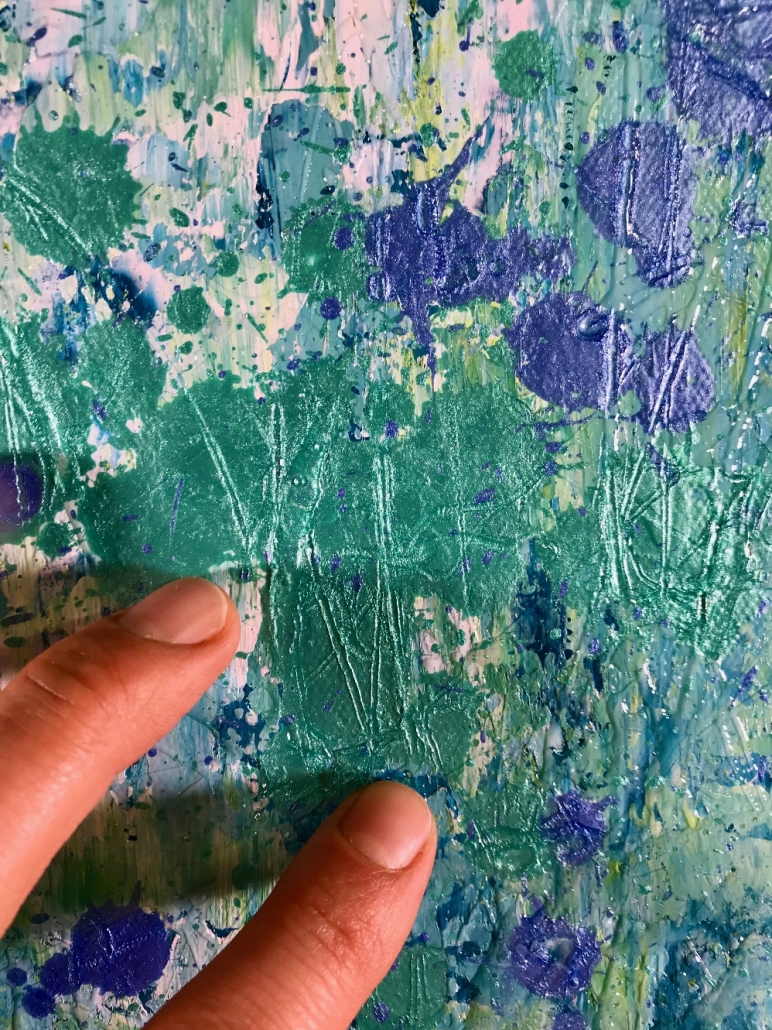 Sold Abstract painting / Thousand Points of Light by Nestor Toro - Extra Large Statement work