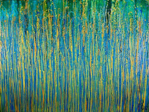Full Image - Under the morning sun - abstract painting by Nestor Toro