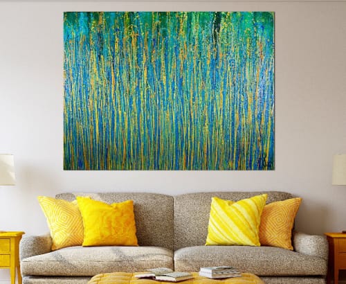 Under the morning sun - abstract painting by Nestor Toro