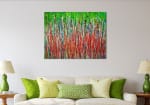 SOLD - Room View - A closer look (Light intrusion) (2019) Abstract Acrylic painting by Nestor Toro