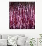 SOLD / Drizzles in bronze (Red shades) (2019) Abstract painting by Nestor Toro
