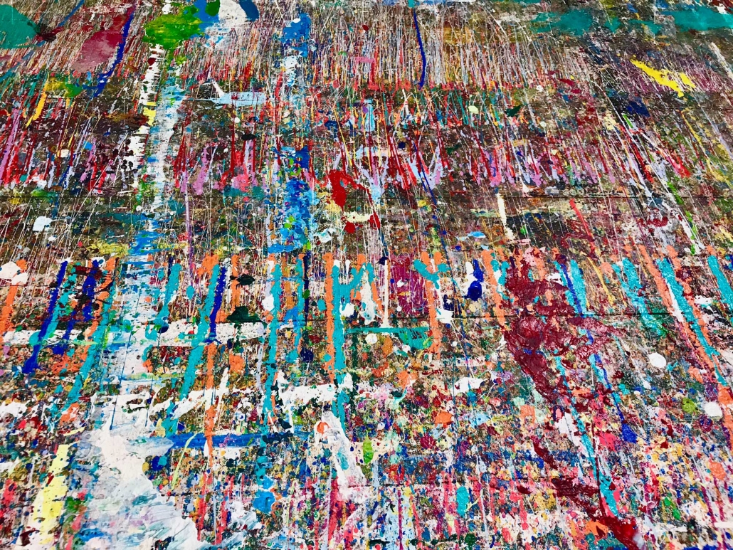 Shot of Nestor Toro's studio floor in West Hollywood California 2019