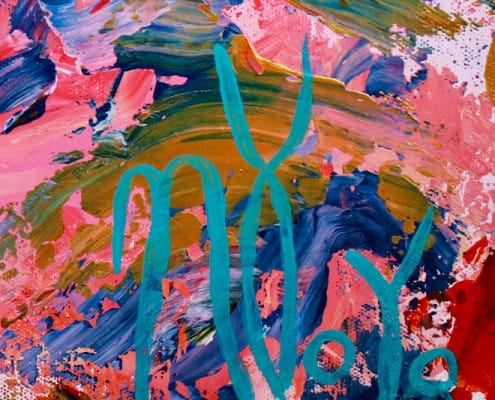 SIGNATURE The Artist's Signature original abstract painting by Nestor Toro