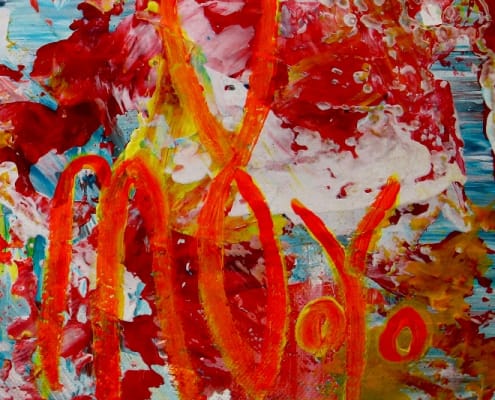 SIGNATURE The Artist's Signature original abstract painting by Nestor Toro
