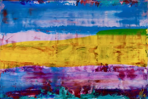 Aerial West Coast View (At Sunset) (2019) by Nestor Toro / Detail