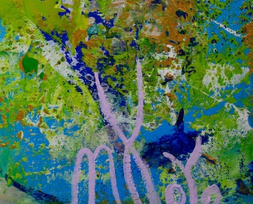 SIGNATURE The Artist's Signature original abstract painting by Nestor Toro