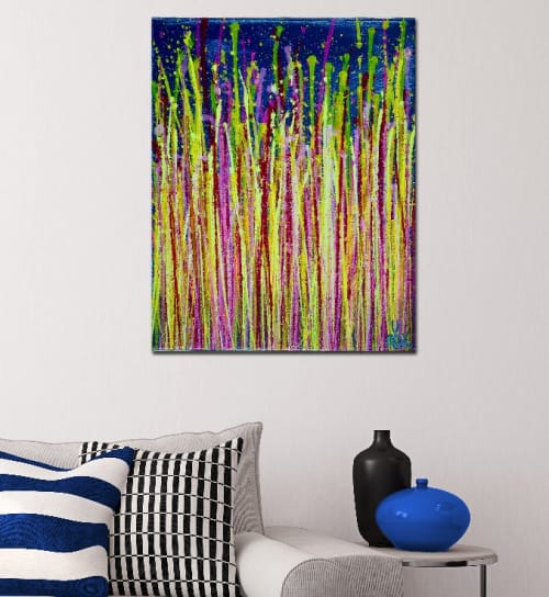 Small Vibrations (Drizzles on Blue) by Nestor Toro 2019