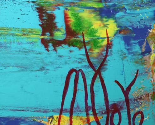 Signature - Blue (Coast Paradise) by Nestor Toro Signature - Blue (Coast Paradise) by Nestor Toro in Los Angeles 2019 (SOLD)