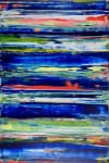Interrupted Blue Spectra by Nestor Toro (2019) abstract acrylic painting by Nestor Toro