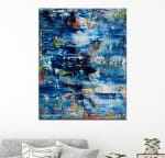 SOLD - Azul infinito 2 (Tide pools) by Nestor Toro (2019) Los Angeles