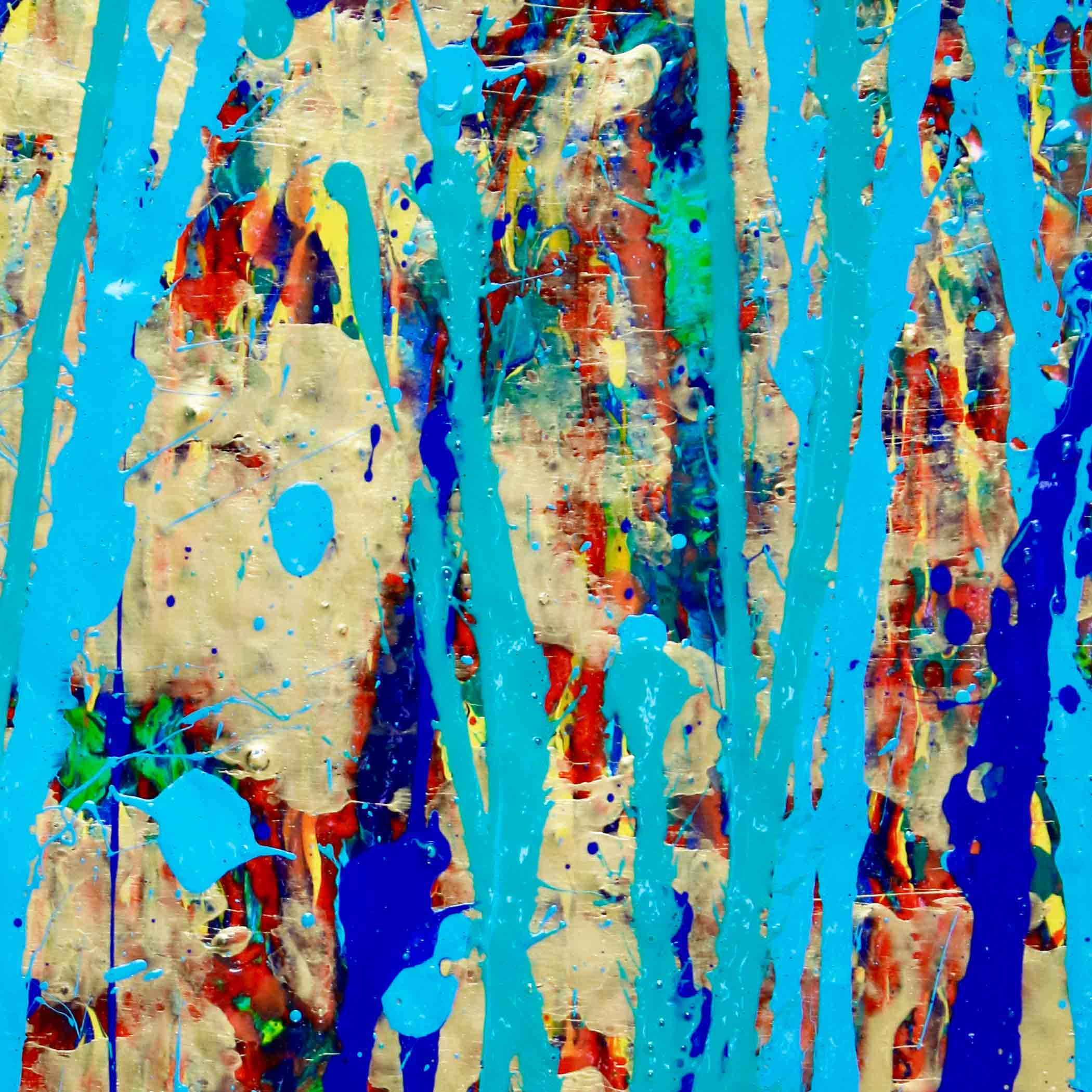 SOLD / Impulsive Spectra - Abstract expressionism garden by Nestor Toro