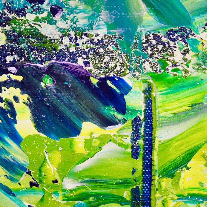 SOLD - Terra Verde ( forest infinity) (2019) Abstract Acrylic painting by Nestor Toro