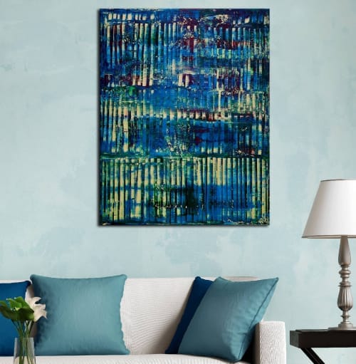 Azure panorama (Golden lights) by Nestor Toro