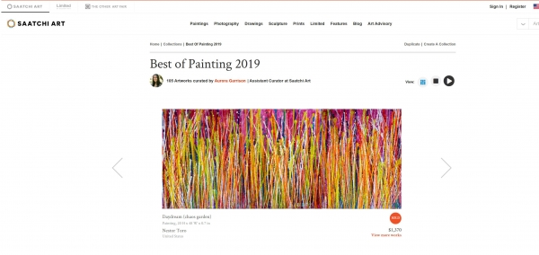 Nestor Toro's painting was selected as one of the Saatchi Art's Best of the Year 2019 collection!