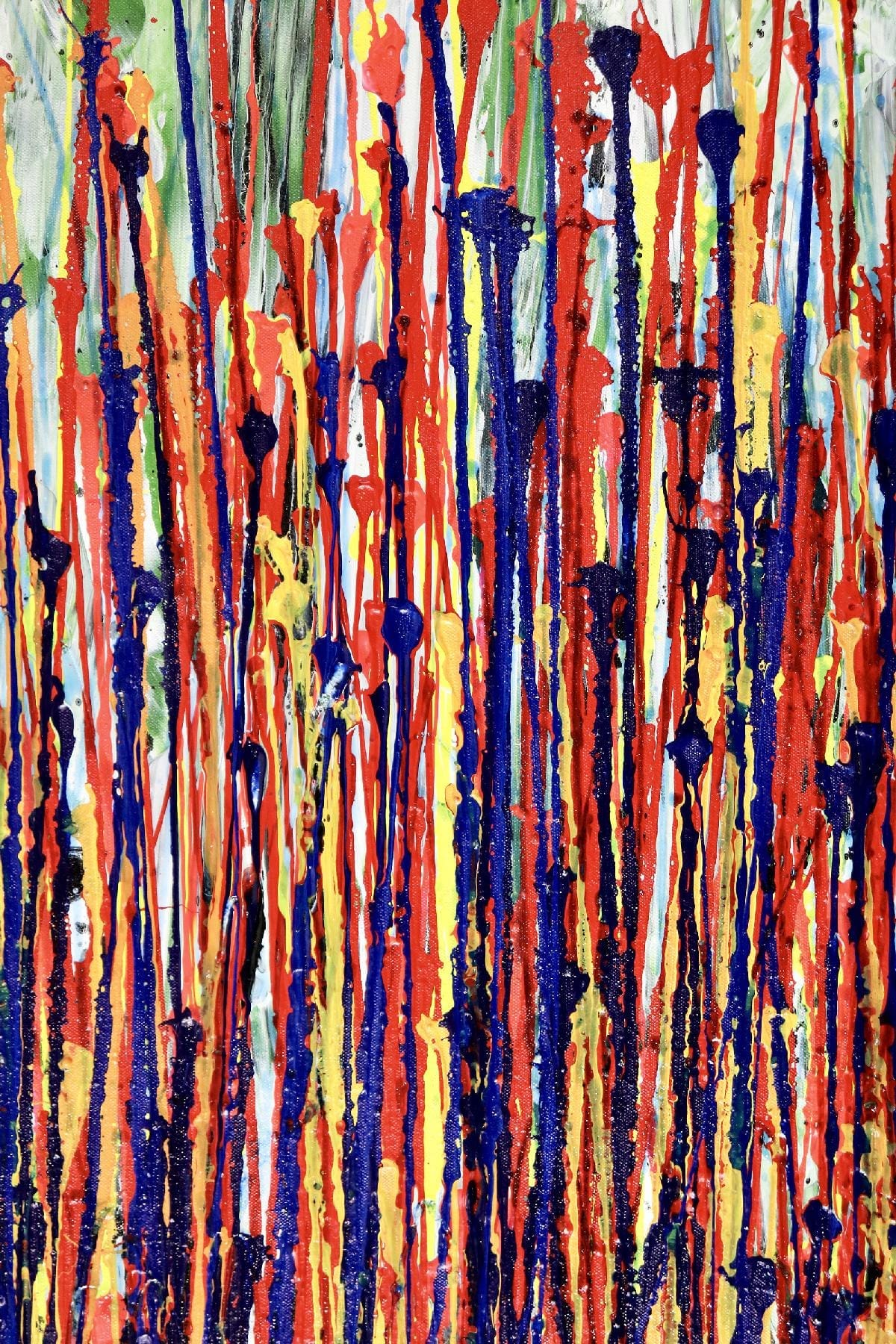 SOLD - Illuminating Garden Spectra 3 (2020) Abstract painting by Nestor Toro