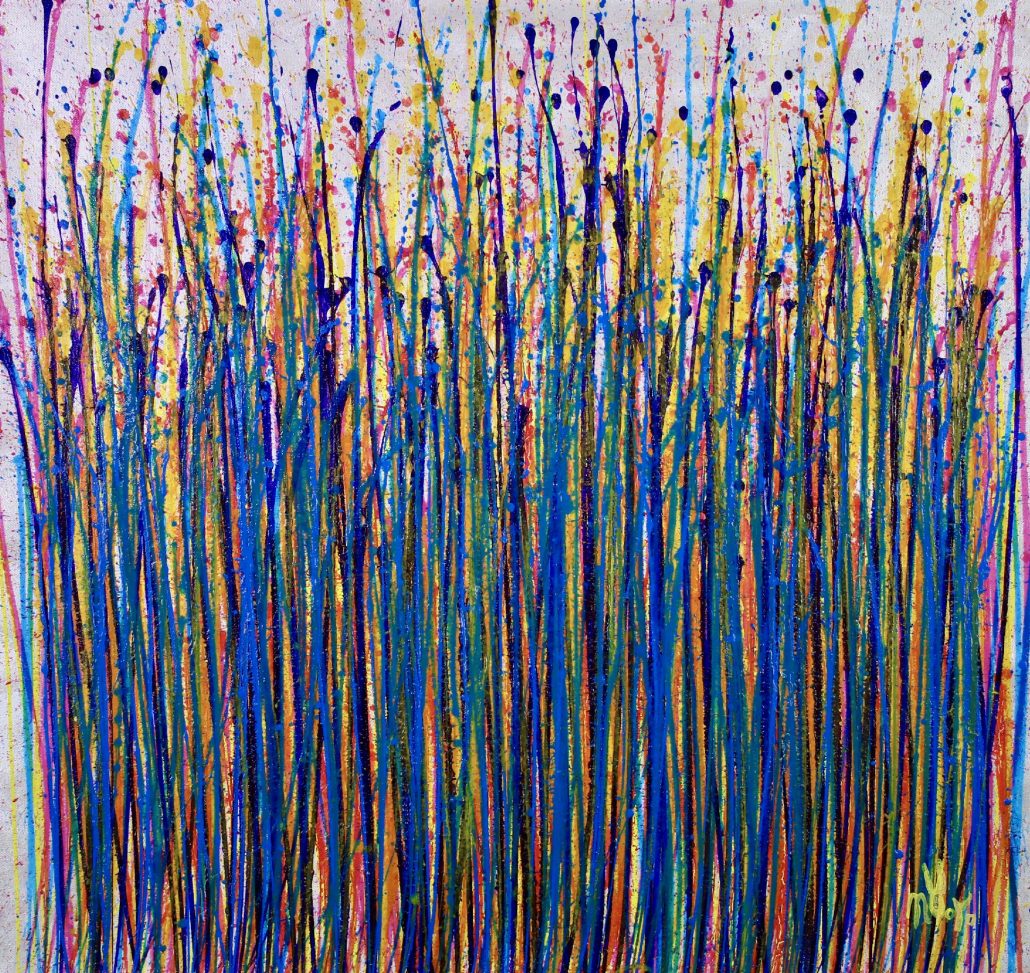 SOLD Abstract - Blooming Garden (Flow Spectra) by Nestor Toro