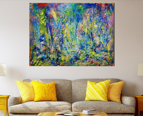 SOLD Abstract - Wild Dreams in L.A. by Nestor Toro
