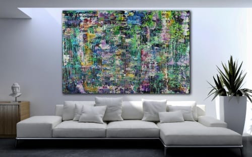 Green refractions (Crystal core) 2 (2020) by Nestor Toro