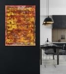 Rojo infinito (Fiery spectra) 4 (2020) - Abstract on Paper