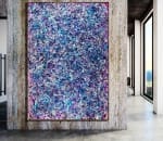 SOLD - Blue Display of Affection (Silver stars) (2020) by artist Nestor Toro