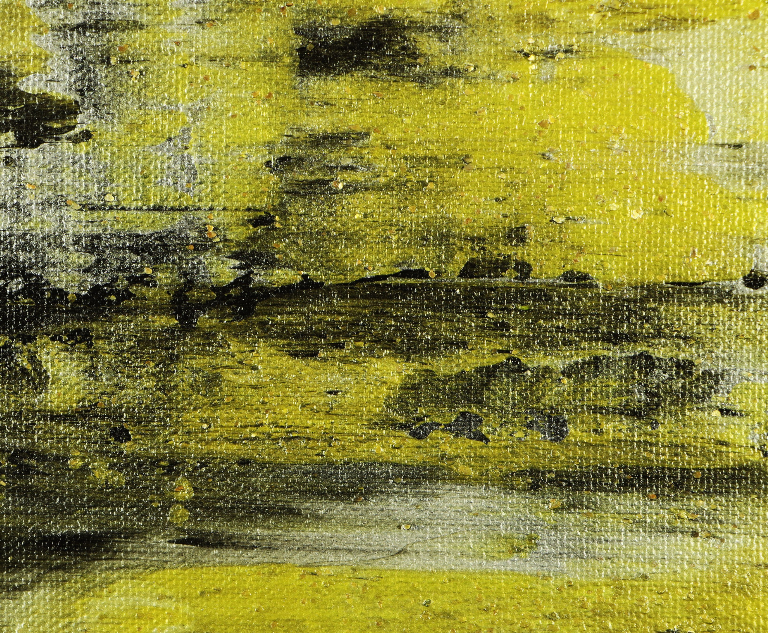 Detail - Golden Sand Terrain (2020) Triptych by Nestor Toro