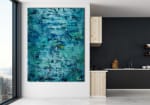 SOLD / The Deepest Ocean (Turquoise spectra) 2 (2020) by Nestor Toro