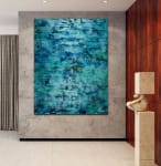 SOLD / The Deepest Ocean (Turquoise spectra) 2 (2020) by Nestor Toro