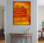 Room view - Fiery Dimensions 4 (2020) by Nestor Toro (SOLD)