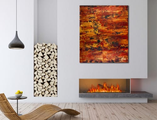 Room View - Fiery dimensions 3 (2020) by Nestor Toro