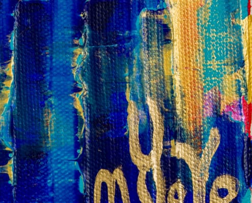 Signature / SOLD - Breeze Intrusion (Gold Cracks) 2020 / Triptych by Nestor Toro Signature / SOLD - Breeze Intrusion (Gold Cracks) 2020 / Triptych by Nestor Toro