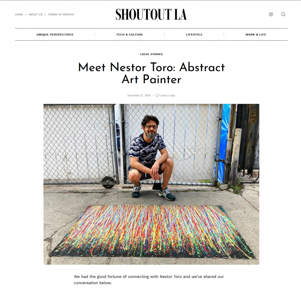 Read the latest interview in SHOUTLUT LA - Published December 21 2020