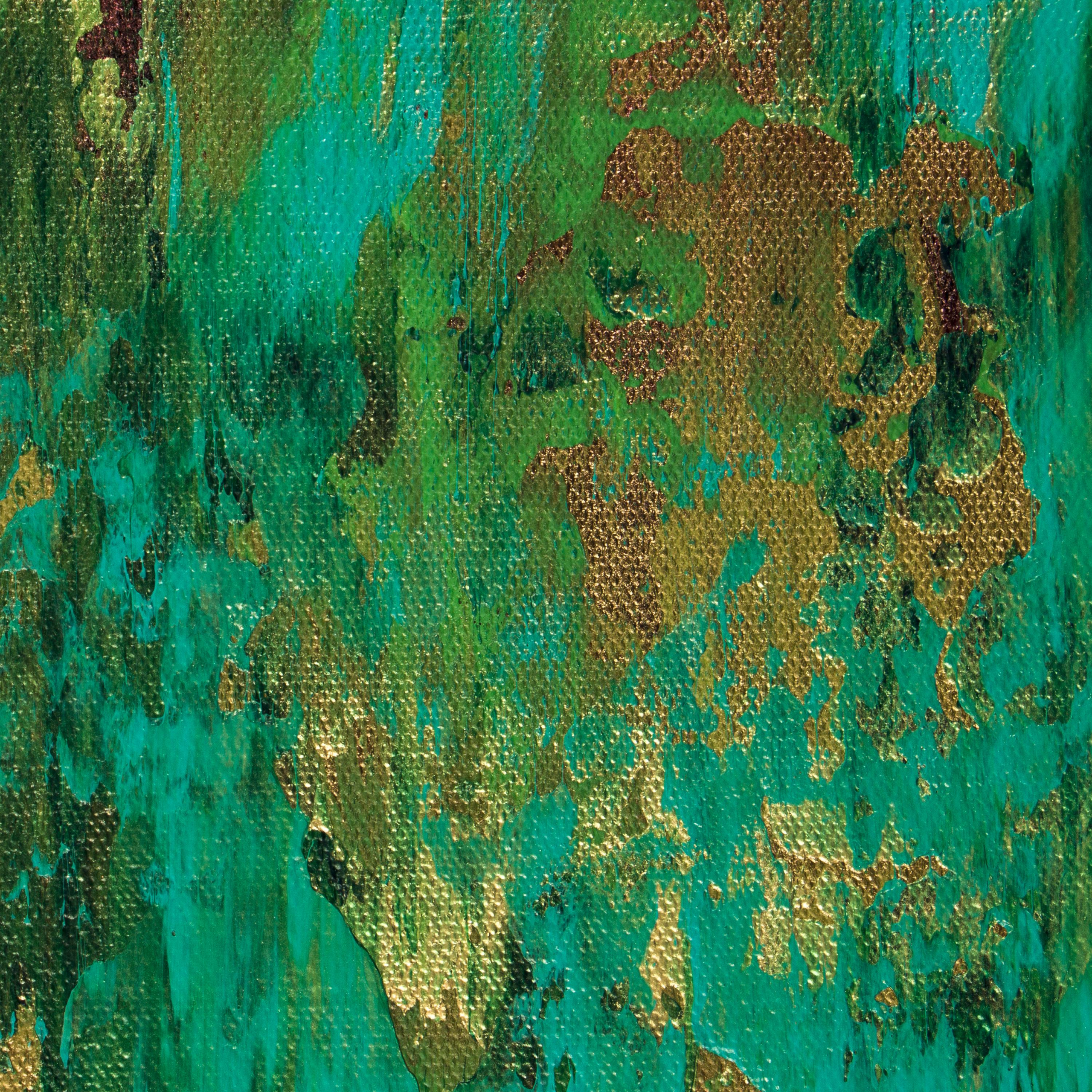Detail / Emerald Panorama (Gold Intrusions) (2021) / Artist - Nestor Toro