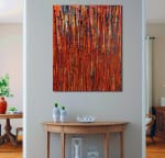 Room example / Panorama Astratto 1 (2021) 24X30 Inches / Artist: Nestor Toro