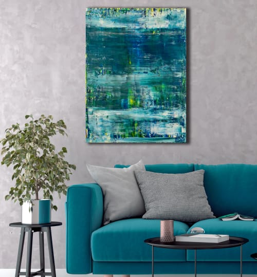 Icy Waterflow Painting / (2021) / Artist: Nestor Toro