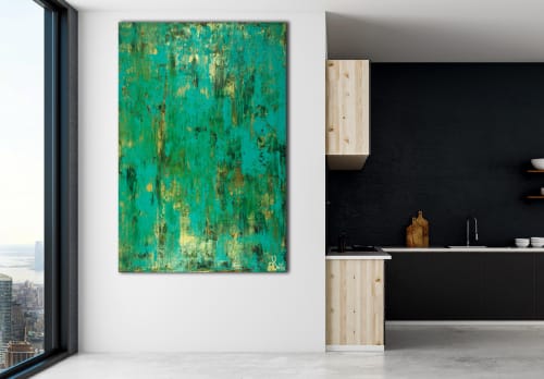 Emerald Panorama (Gold Intrusions) (2021) / Artist - Nestor Toro