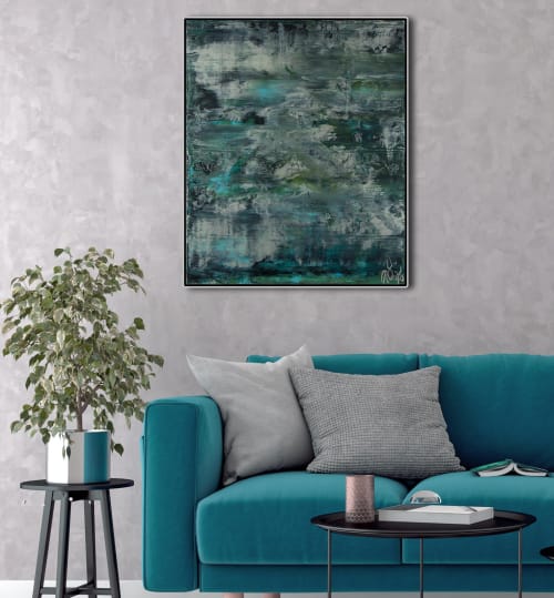 Room example / Waterflow (Night Clouds) / (2021) / Artist - Nestor Toro