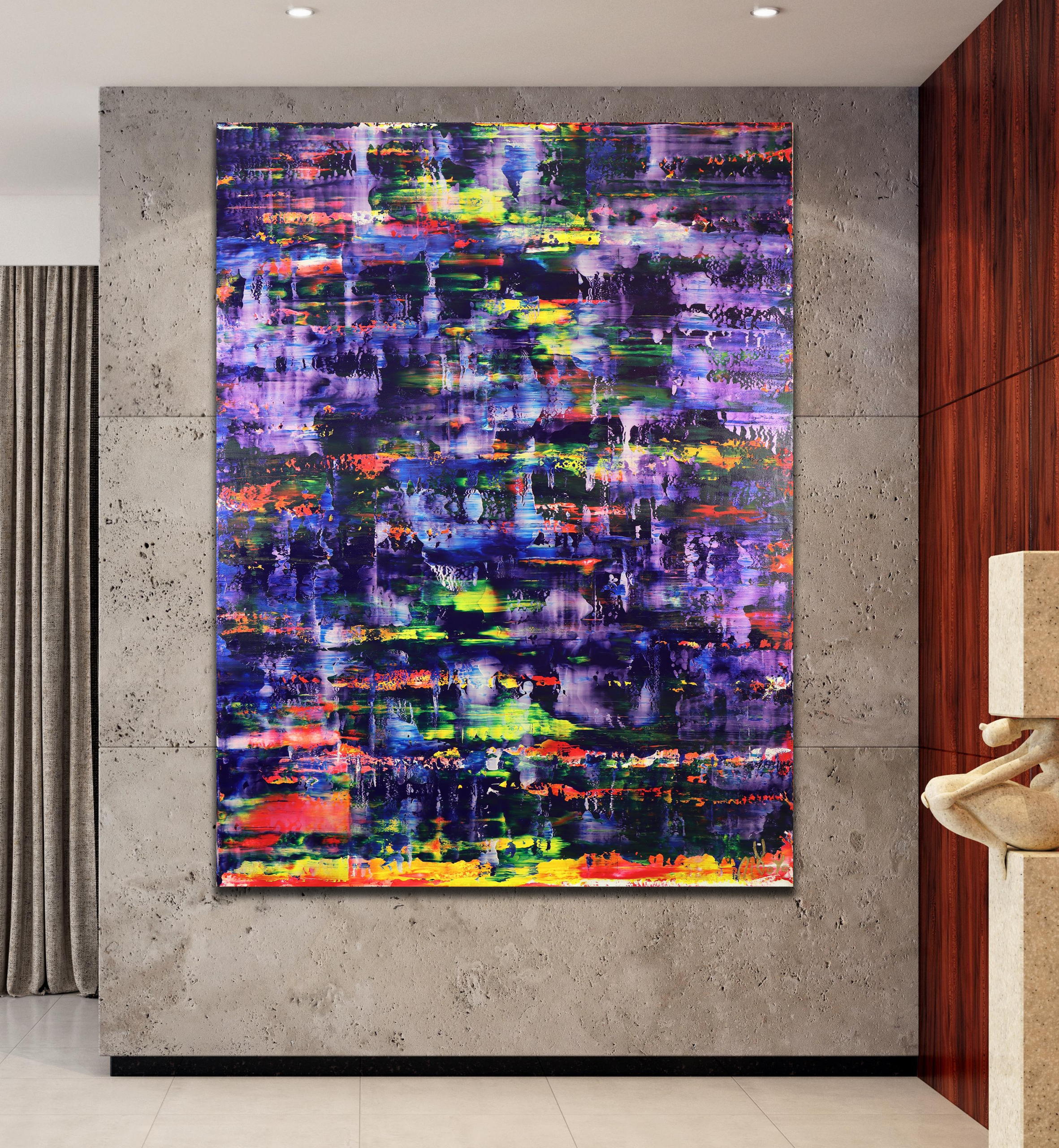 Blue Shade Panorama (Purple Radiance) (2021) / Room example / Artist: Nestor Toro