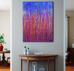 Room example / Pink Takeover (Over Silver Blue) 2 (2021) / SOLD