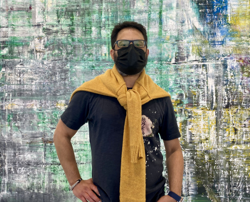 Artist Nestor Toro attending the Gerhard Richter: Cage Paintings Exhibition / Gagosian Gallery - Beverly Hills Dec 2020