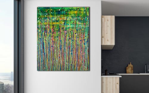 Caribbean Reflections 2 (2021) / 24 x 30 inches / Nestor Toro