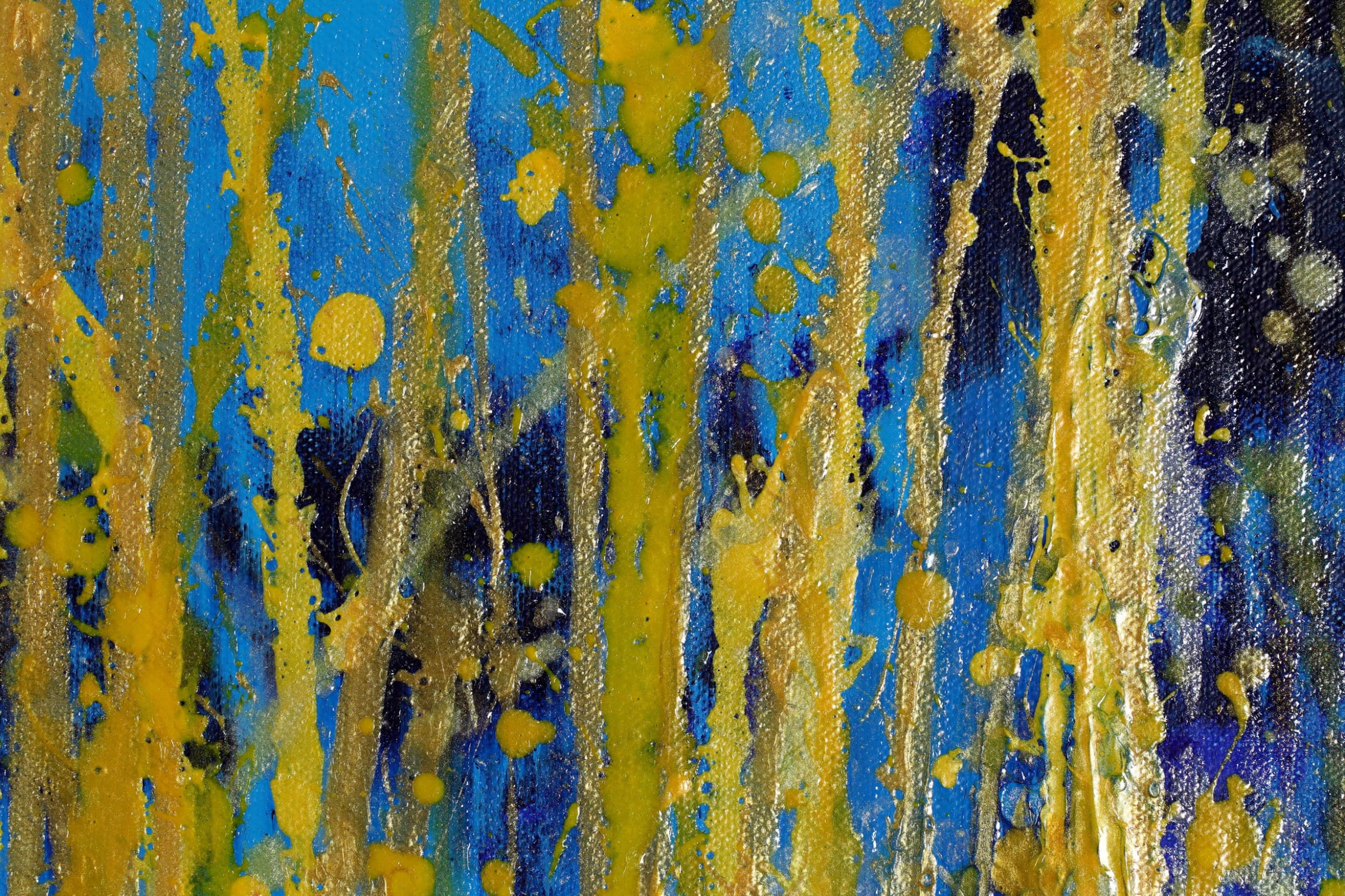 DETAIL / Thunder Silhouettes (Golden Spectra) 3 (2021) / ARTIST: Nestor Toro / SOLD