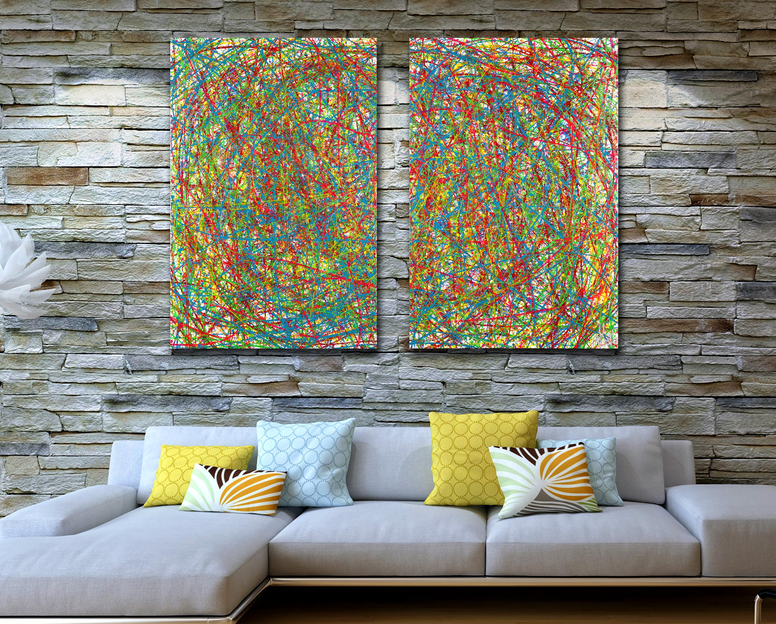 Colorful display of affection 2 (2021) / Diptych