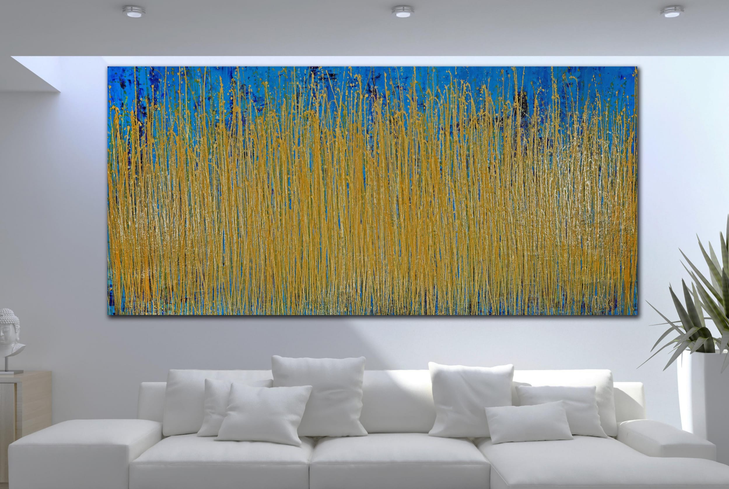 SOLD / Thunder Silhouettes (Golden Spectra) 3 (2021) / ARTIST: Nestor Toro