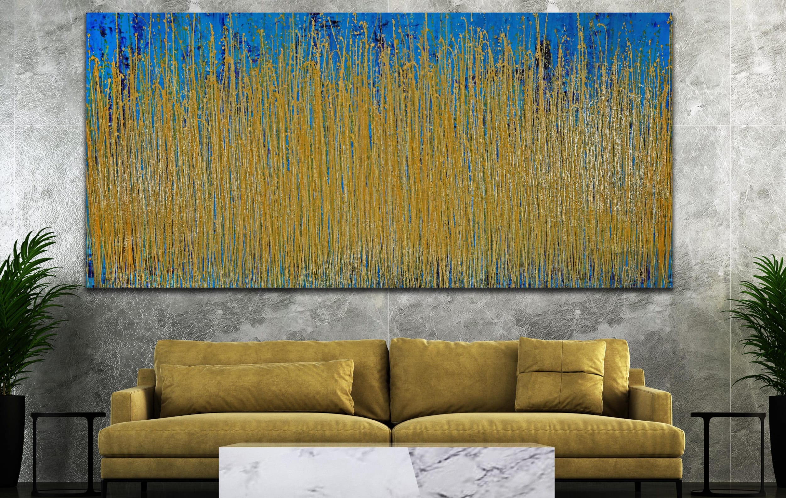 SOLD / Thunder Silhouettes (Golden Spectra) 3 (2021) / ARTIST: Nestor Toro