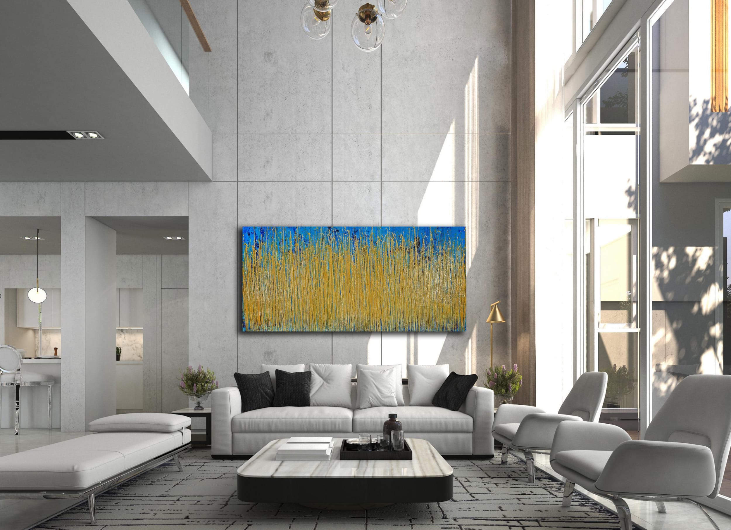 SOLD / Thunder Silhouettes (Golden Spectra) 3 (2021) / ARTIST: Nestor Toro