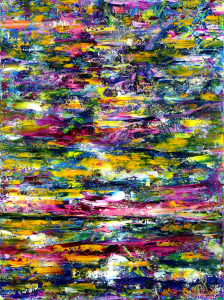 (SOLD) / Infinite Color Field (Follow The Trail) (2021) / 36x48 inches / NESTOR TORO