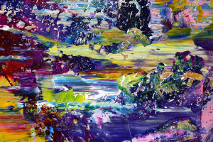 (DETAIL) / Infinite Color Field (Follow The Trail) (2021) / 36x48 inches / (SOLD)