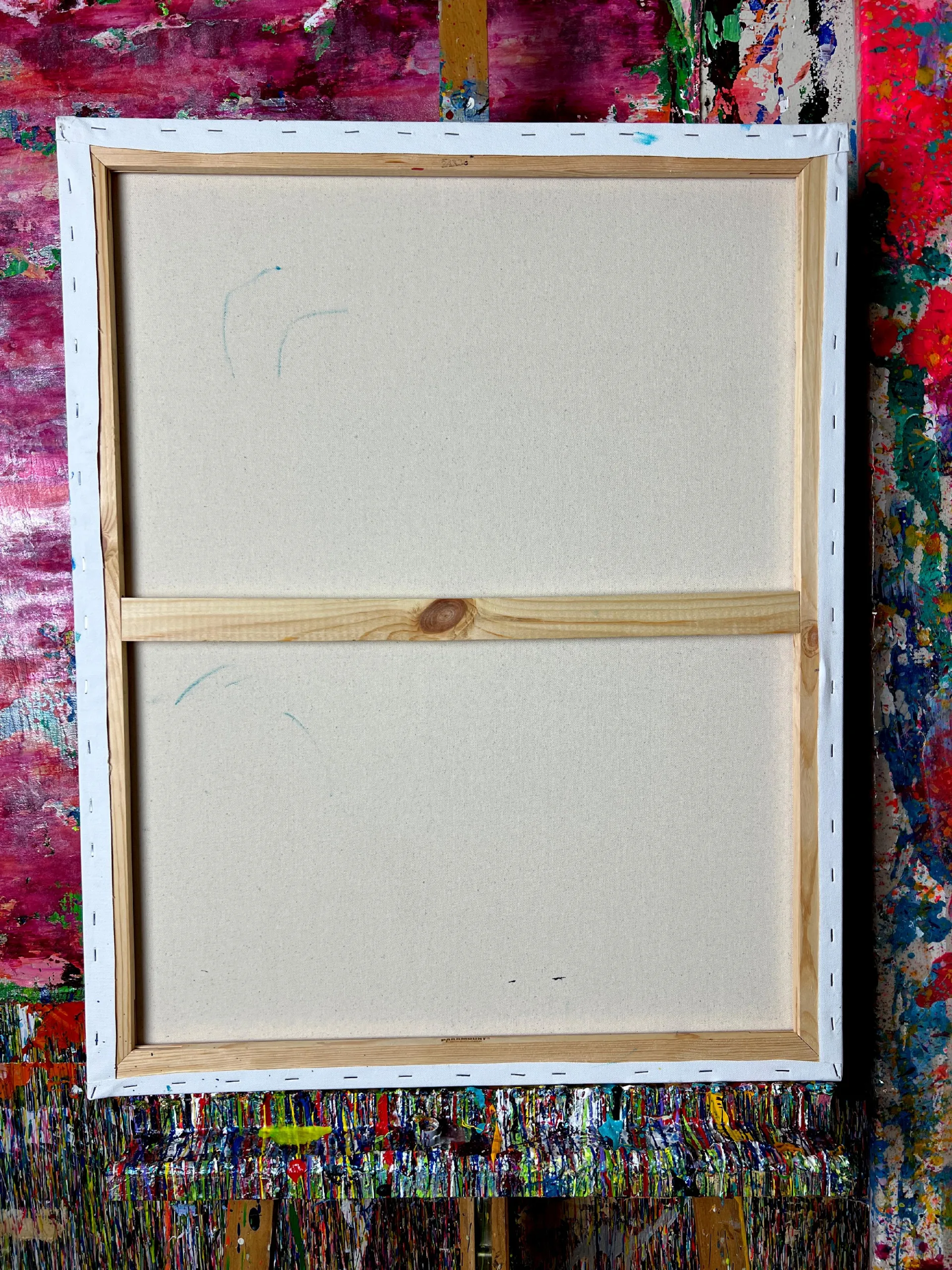 BACK VIEW / Buddha's Window 4 (2022) / 24X30 INCHES